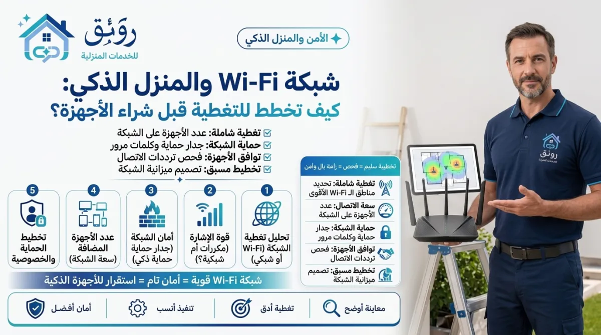 شبكة Wi-Fi والمنزل الذكي: كيف تخطط للتغطية قبل شراء الأجهزة؟