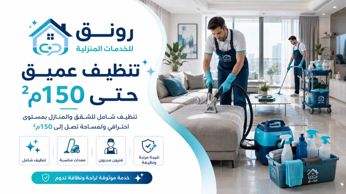 تنظيف عميق حتى 150م² - التجمع الثالث