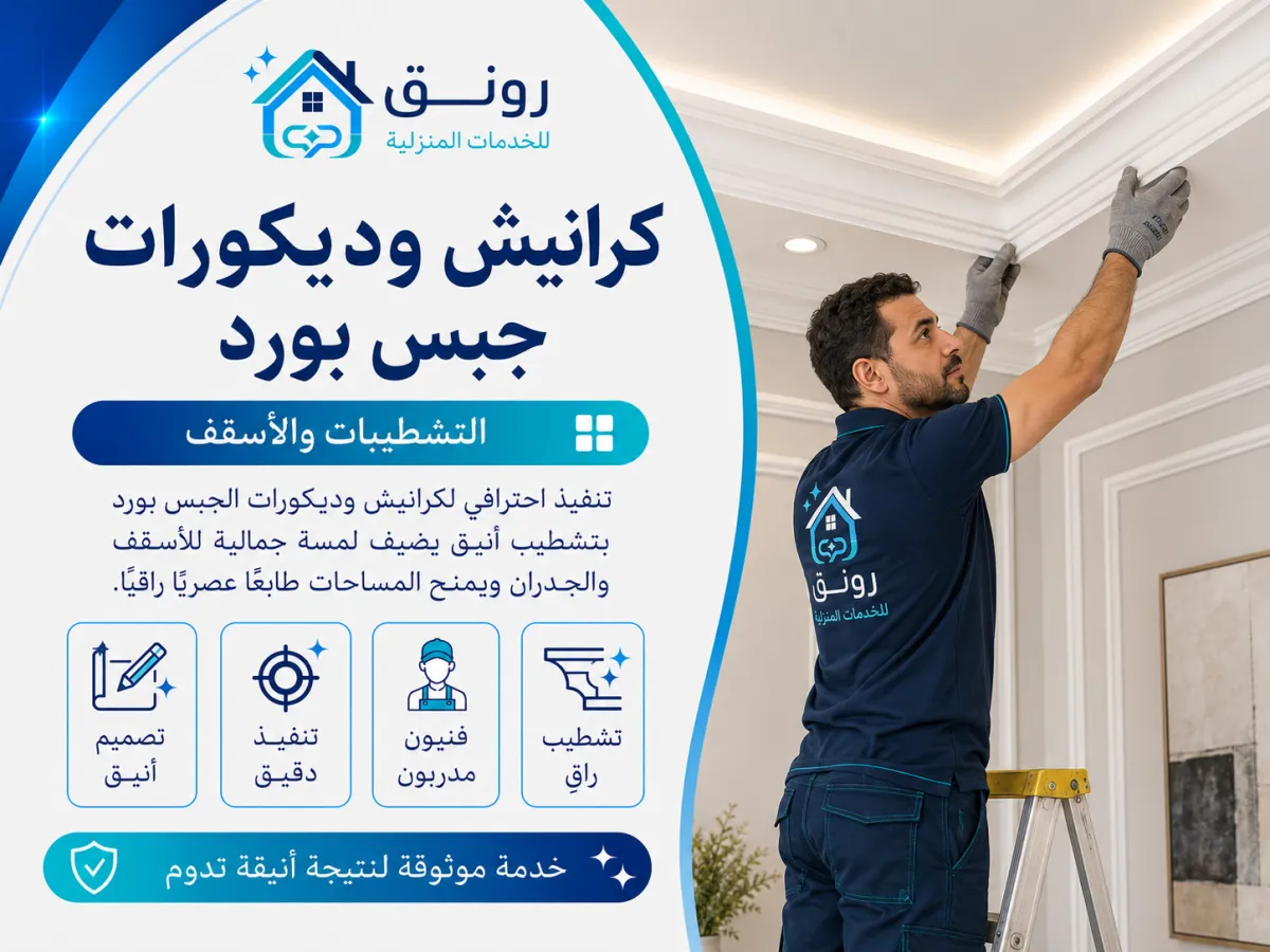 كرانيش وديكورات جبس بورد