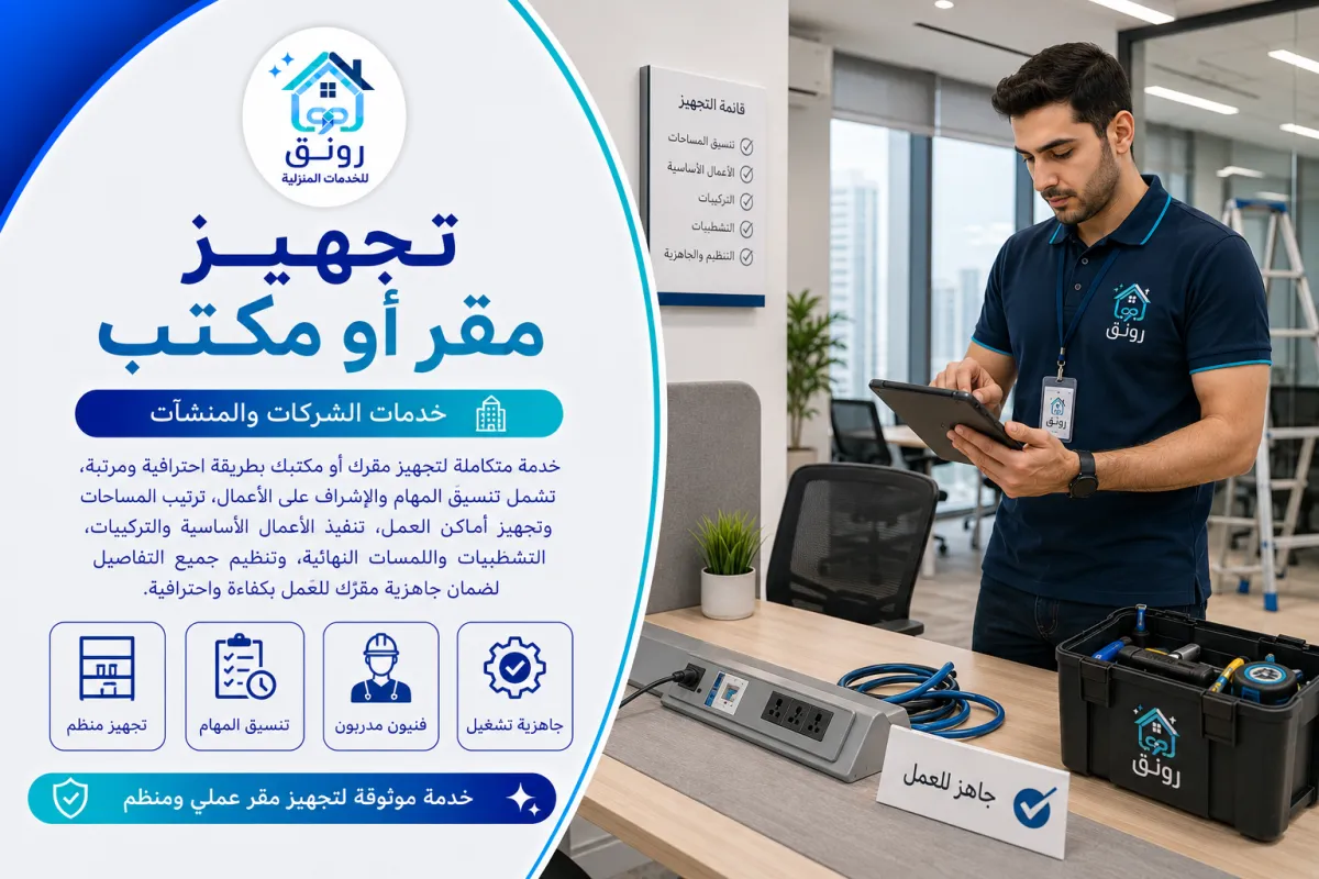 تجهيز مقر أو مكتب