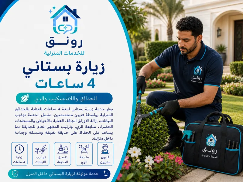 زيارة بستاني 4 ساعات