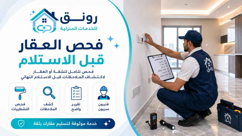 فحص العقار قبل الاستلام
