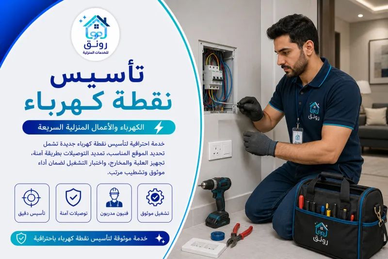 تأسيس نقطة كهرباء