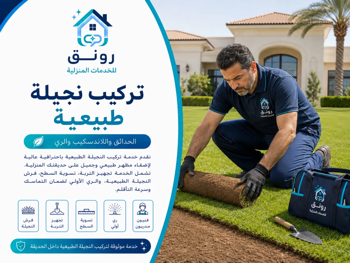 تركيب نجيلة طبيعية