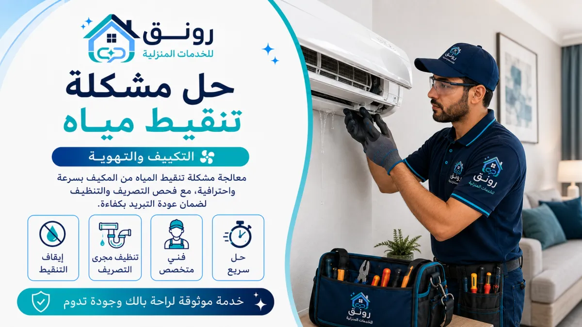 حل مشكلة تنقيط مياه - المستثمرين الجنوبية