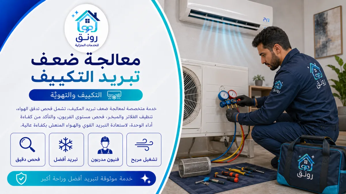 معالجة ضعف تبريد التكييف - مدينة 6 أكتوبر