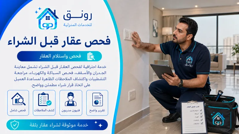 فحص عقار قبل الشراء