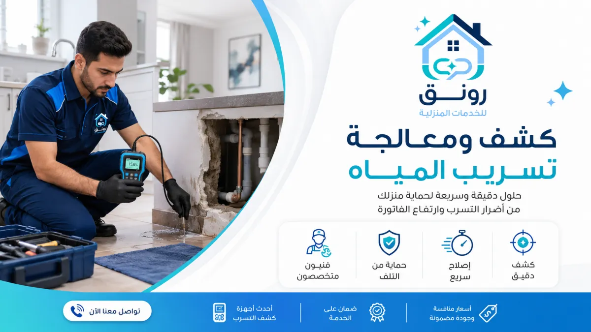 كشف ومعالجة تسريب المياه - التجمع الثالث