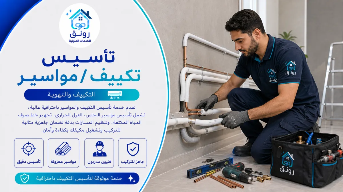 تأسيس تكييف/مواسير