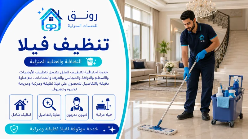 تنظيف فيلا