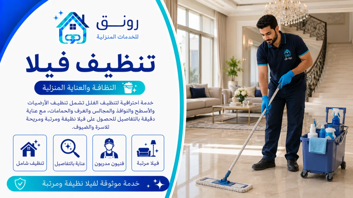تنظيف فيلا
