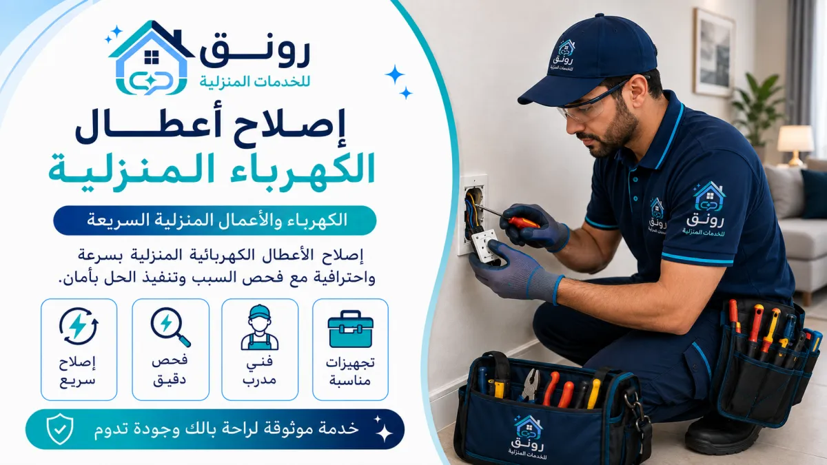 إصلاح أعطال الكهرباء المنزلية - التجمع الثالث