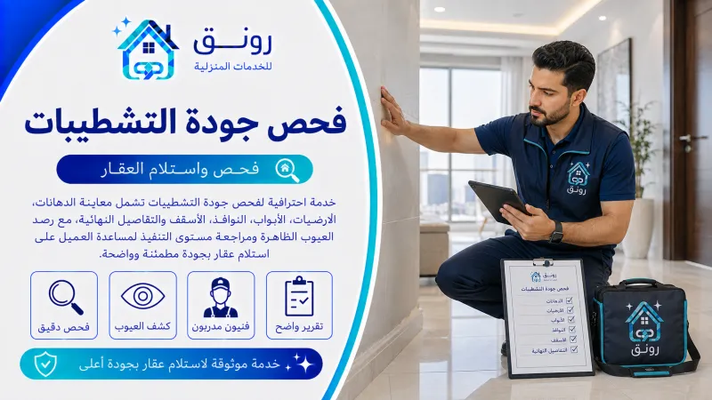 فحص جودة التشطيبات