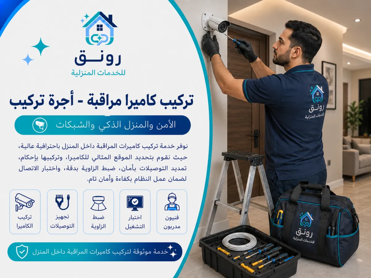 تركيب كاميرا مراقبة - أجرة تركيب - مصطفى النحاس