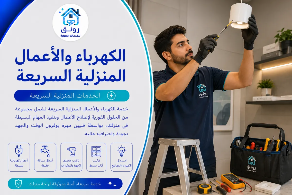 الكهرباء والأعمال المنزلية السريعة