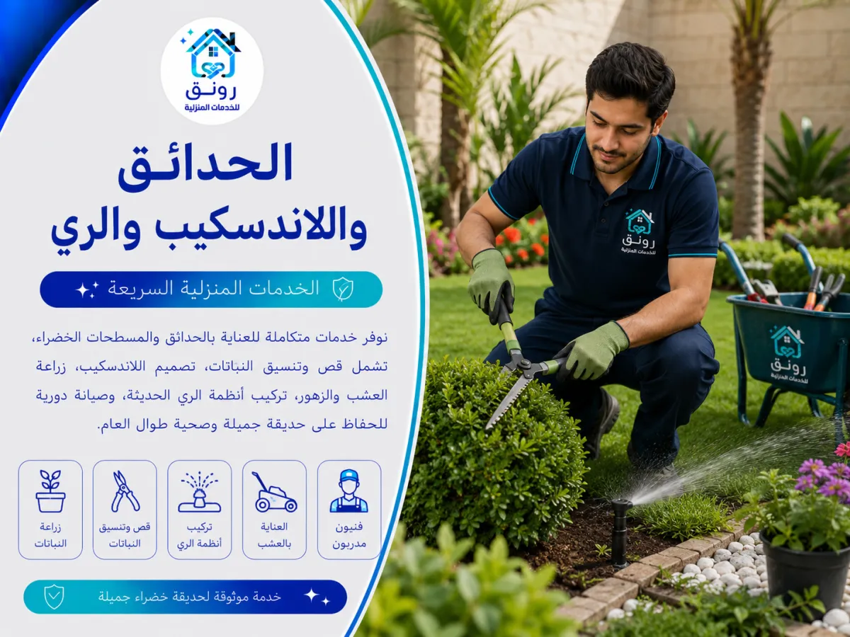 الحدائق واللاندسكيب والري