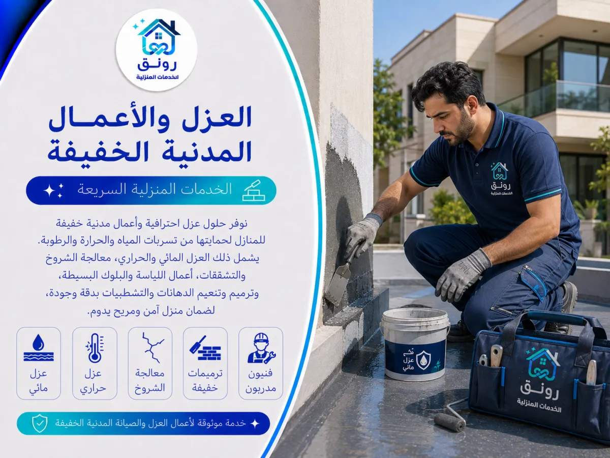 العزل والأعمال المدنية الخفيفة